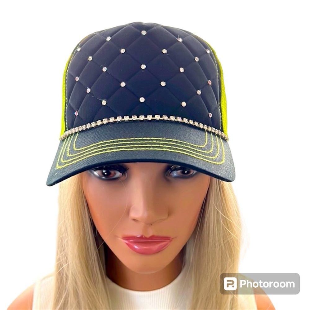 Custom Swarovski crystal trucker Hat